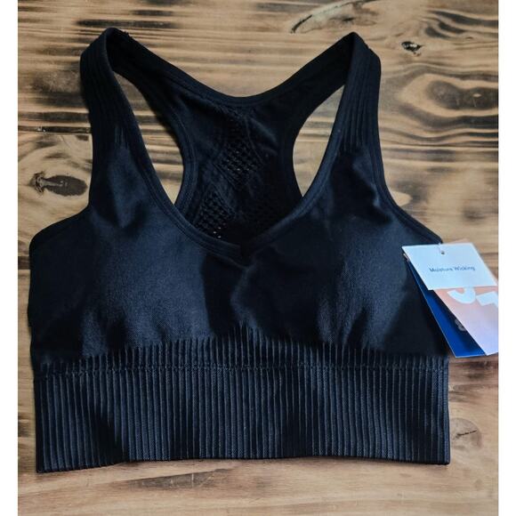 JoyLab Other - JOYLAB Women's Sports Bra Black Seamless Athletic Racer Back Bra Size XS NEW
